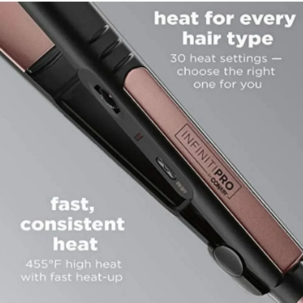 New Conair Infiniti Pro Flat Iron Rose Gold 1